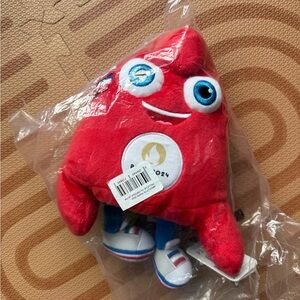 Paris 2024 Red Plush Mascot NWT